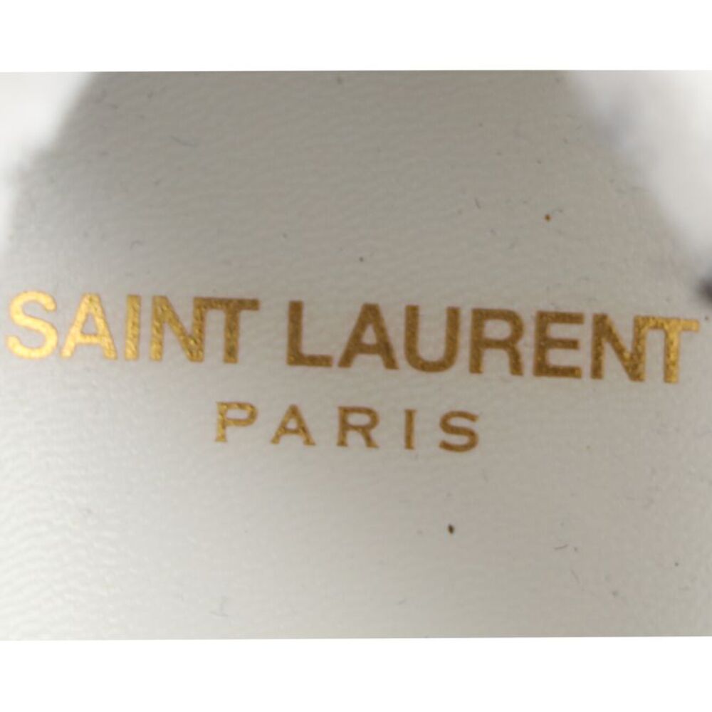 Saint Laurent SL/61 Low-Top Sneakers in Green Satin - Picture 9 of 12